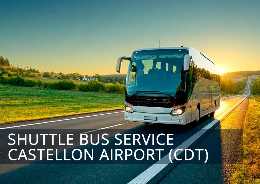 Shuttle Bus from Castellon Airport (CDT) to Valencia and Castellón